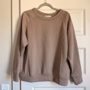 Never worn! Mocha Crewneck Sweatshirt, large